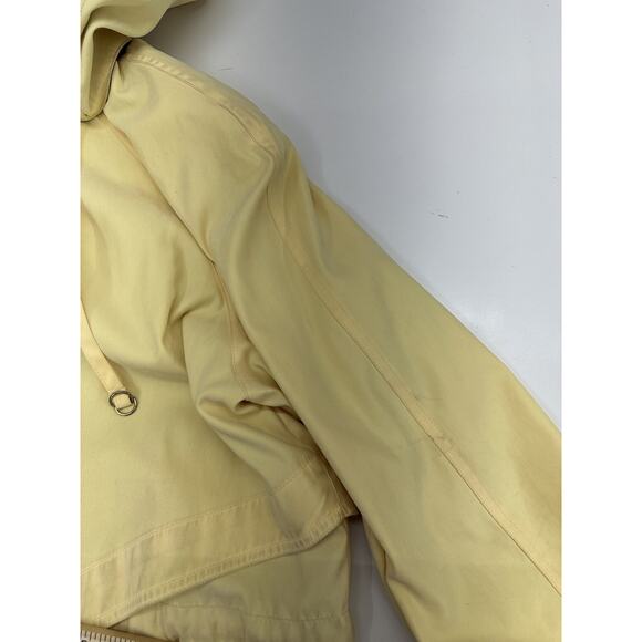 Women Braetan Yellow Button Up Hooded Jacket Size Medium - Picture 3 of 16
